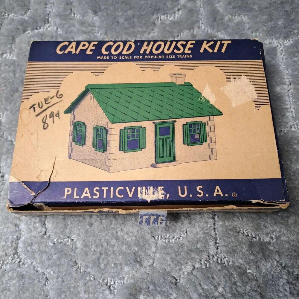 Vtg Plasticville Cape Cod House Kit USA HP-9 TRAIN ACCESSORY Hobby Collector HTF